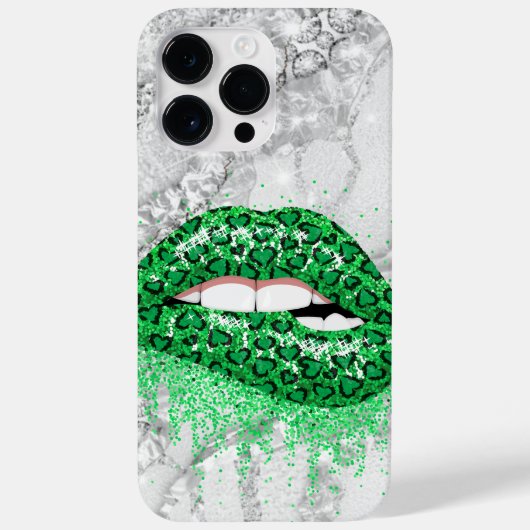 Glitter en Sexy Lips Case-Mate iPhone Case (Achterkant)