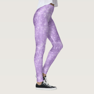 Glitter en Shine Pattern Violet ID671 Leggings