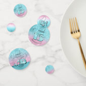 Glitter en Shine Quinceanera Blauwgroen/Roze ID701 Confetti (Groep)