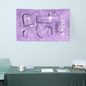 Glitter en Shine Quinceanera Violet Vert ID701 Spandoek (Beurs)