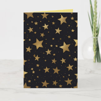 Glitter en sterren Kerstmis Feestdagen Kaart