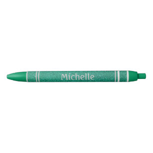 Glitter en Stripes Zwarte Inkt Pen