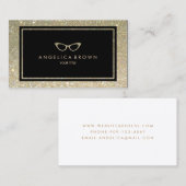 Glitter Eye Glasses Visitekaartje (Voorkant / Achterkant)