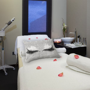 Glitter Eyes Makeup Lashes Silver Hallo Prachtig Kussen