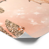 Glitter Fall Leaves Winter Golden Autumn Poster (Hoek)