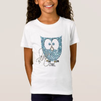 Glitter (Faux) Blue Bling Owl