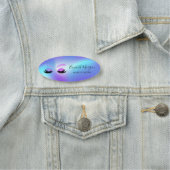 Glitter Faux Lashes Ombre Holographic Naamplaatje (In situ)