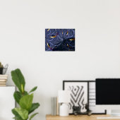 Glitter Fine Fractal Art Poster (Thuiskantoor)