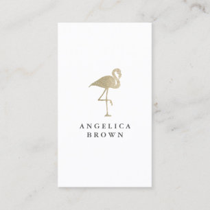 Glitter Flamingo Visitekaartje