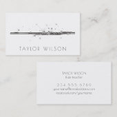 Glitter fluit leraar visitekaartje (Voorkant / Achterkant)