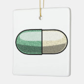 Glitter Fluoxetine Keramisch Ornament (Links)