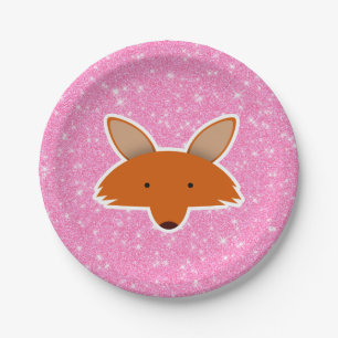 Glitter Fox Papieren Bordje