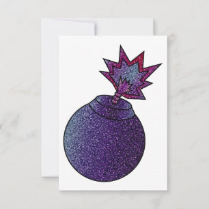 Glitter Galaxy Bomb Bedankkaart