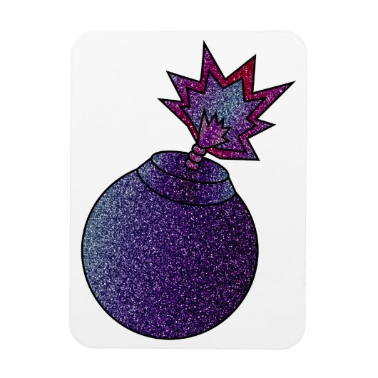 Glitter Galaxy Bomb Magneet (Verticaal)