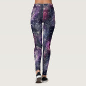 Glitter Galaxy Pattern – Cosmic Sparkle Space  Leggings (Achterkant)