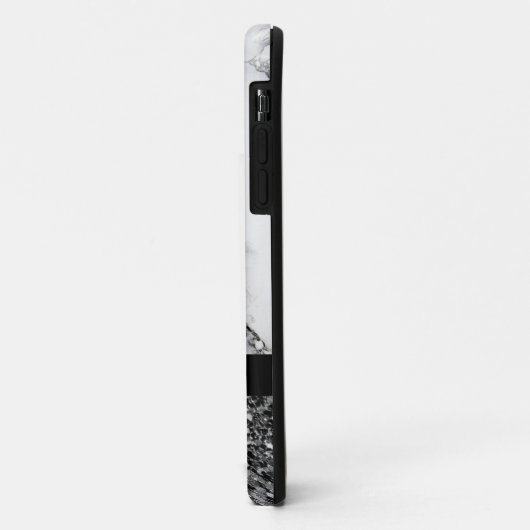 Glitter, gemarmerd en zwart Case-Mate iPhone case (Achterkant/links)