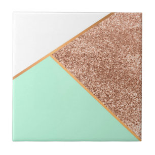 Glitter Geometric Abstracte Mosaic Tegeltje