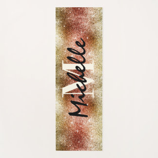 Glitter Girl Geborduurde Workout Yogamat