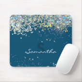 Glitter Girly Custom Name Muismat (Met muis)