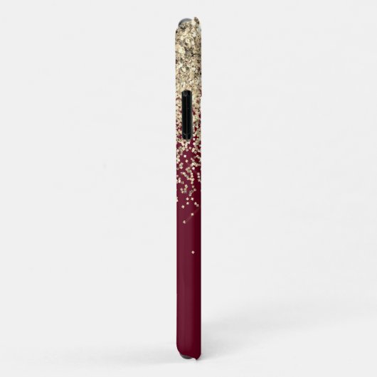 Glitter Girly Monogram Glam Case-Mate iPhone Case (Achterkant/rechts)