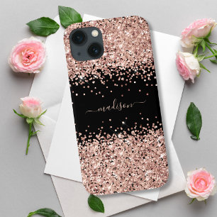 Glitter Girly Sparkle Sweet 16 Blush Pink iPhone 13 Hoesje