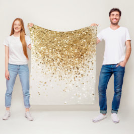 Glitter Glam 2 voor mousserend goud Fleece Deken