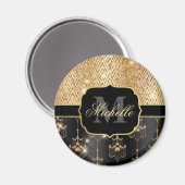 Glitter Glam Chandeliers & Art Deco Magneet (Voorkant / Achterkant)
