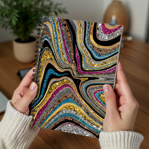 Glitter Glam glinsterende meisjesachtige marmeren Planner
