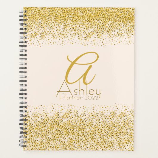 Glitter Glam Gold Luxury Appointer Planner (Voorkant)