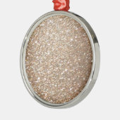Glitter Glamour Party Festive Light Sparkles Metalen Ornament (Links)