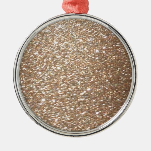 Glitter Glamour Party Festive Light Sparkles Metalen Ornament (Voorkant)