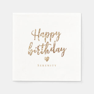 Glitter-glitter-glitter-gefeliciteerd Servet