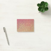 Glitter Glitter-goudroze textuur Post-it® Notes (Kantoor)