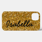 GLITTER GLITTER VAN MEEST GOED, PERSONALISEERD Case-Mate iPhone CASE (Achterkant (horizontaal))