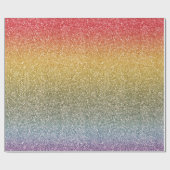 Glitter Glitz Rainbow Cadeaupapier (Vlak)
