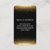 Glitter Glow Black Visitekaartje (Achterkant)