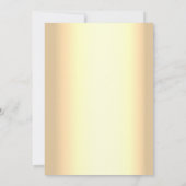 Glitter Gold en Ivory Wedding Kaart (Achterkant)