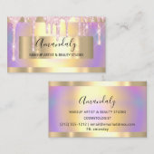 Glitter Gold-gefrituurde harde schijf Visitekaartje (Voorkant / Achterkant)