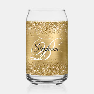 Glitter Gold Glam Fancy Monogramme