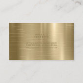 Glitter Gold ID802, geborstelde metalen band Visitekaartje (Achterkant)
