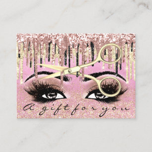 Glitter Gold Makeup Visitekaartje