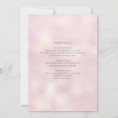 Glitter Gold PinkBachelorette Weekend Uitnodiging (Achterkant)