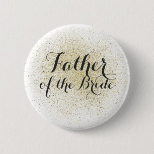 Glitter Gold Vader van de Bride Button