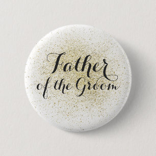 Glitter Gold Vader van de Groom Button