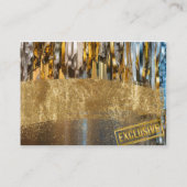 Glitter goud visitekaartje (Achterkant)