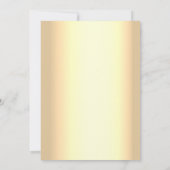 Glitter Gouden en Paarse Trouw Uitnodiging (Achterkant)