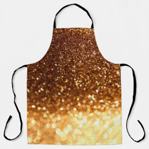 Glitter gouden lampen schort