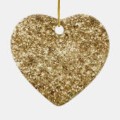 Glitter gouden regenboog keramisch ornament (Achterkant)