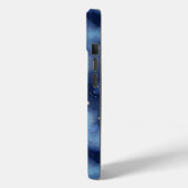Glitter Gouden Sterren Donkerblauw Hemelpatroon Case-Mate iPhone Case (Achterkant / Links)