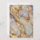 Glitter Graduation Cap, Confetti Pearl Marble Kaart (Achterkant)